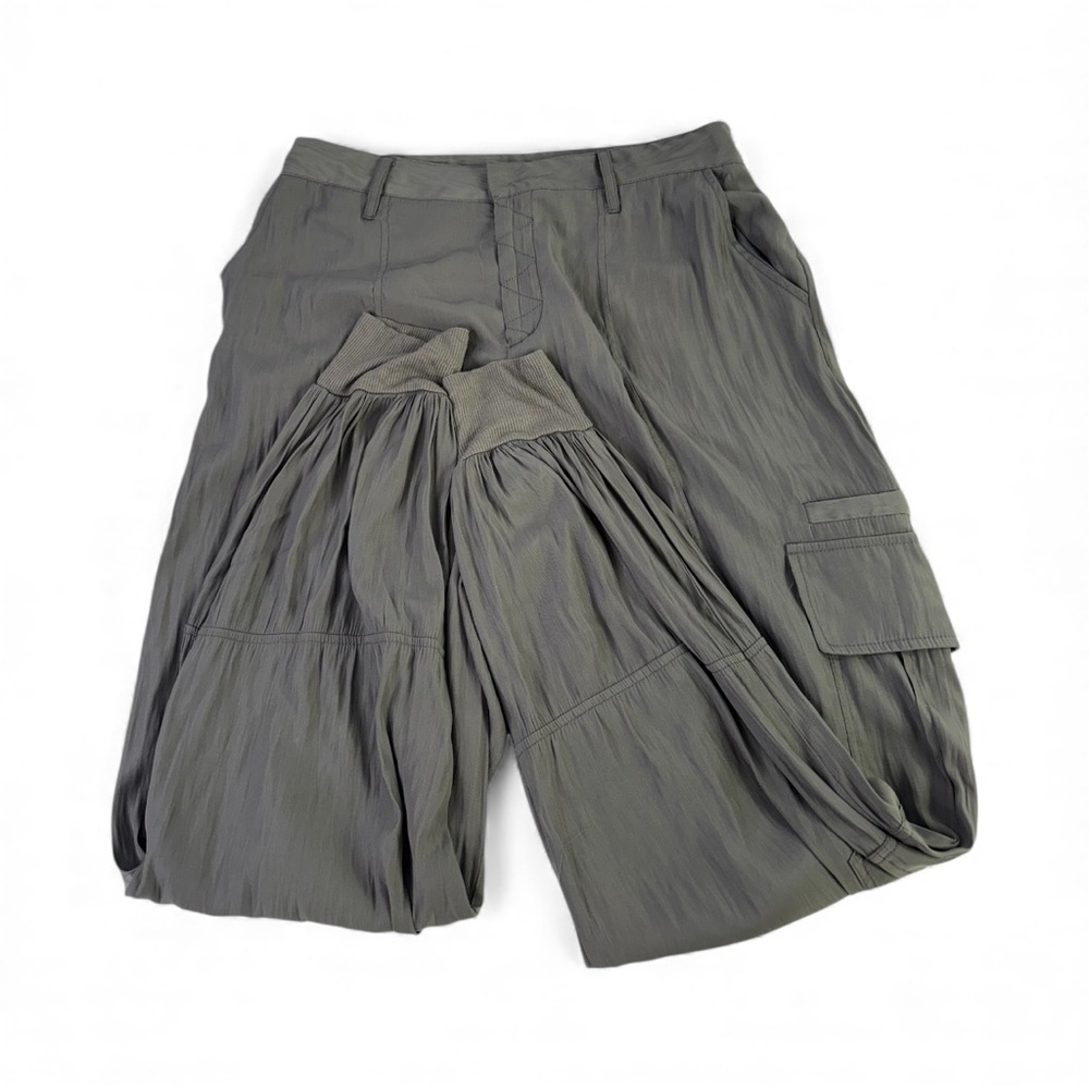 LOLA & SOPHIE satin cargo pant size small